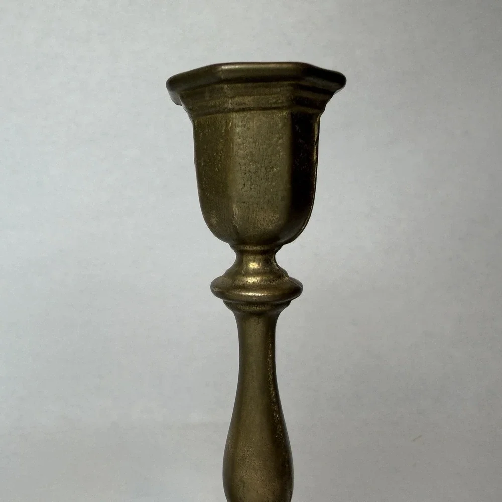 Vintage Brass Candlestick Holders 6.25